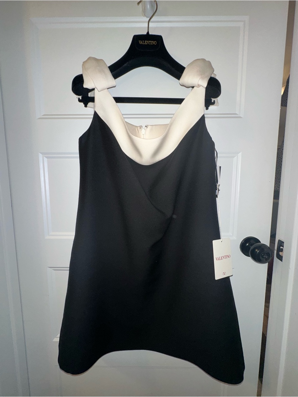 Valentino Black and Cream Dress